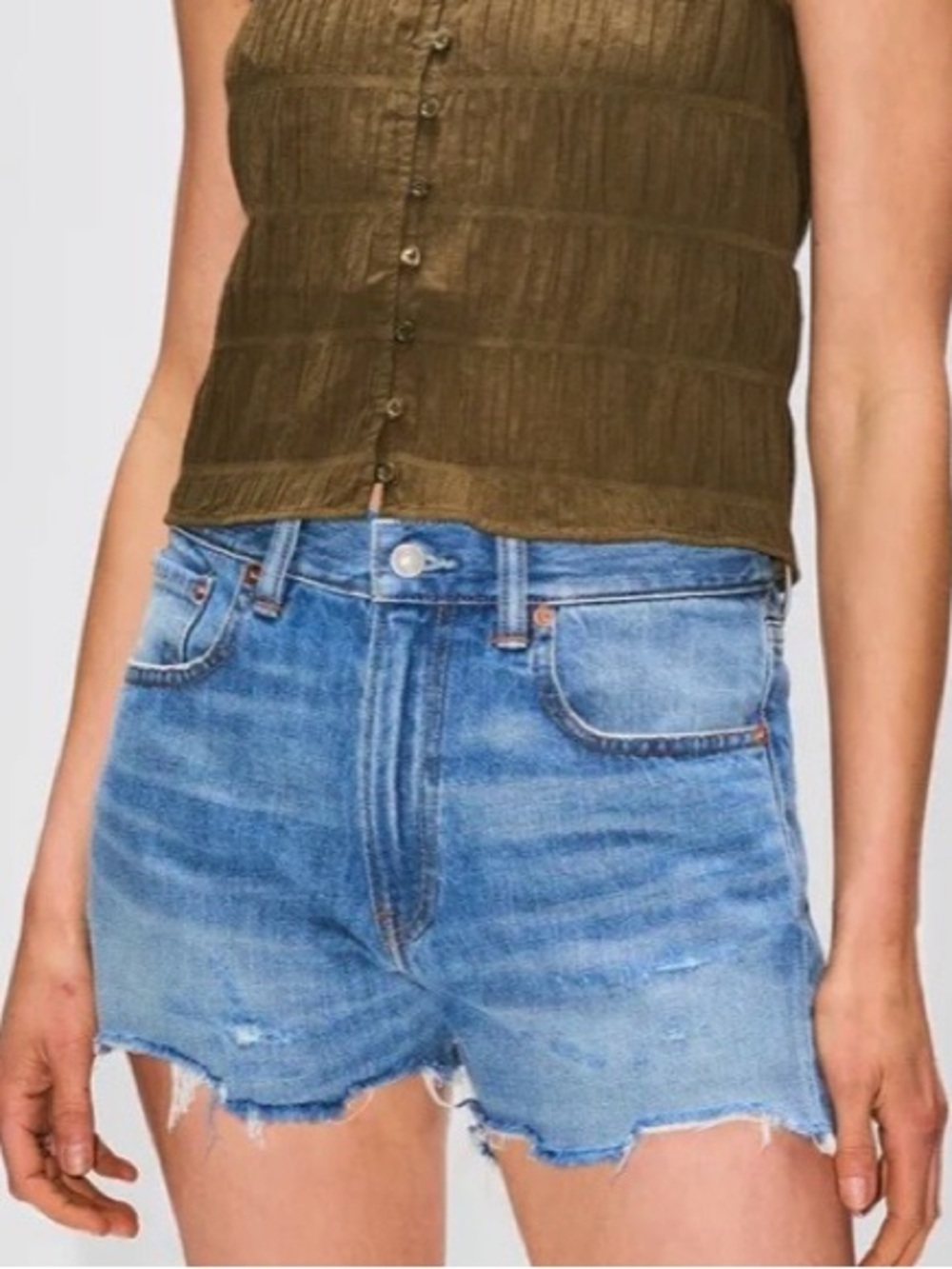 EUC Denimist Boy Shorts Blue Denim Size